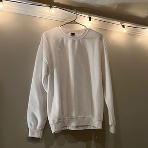 White Crewneck Sweatshirt (M)